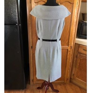 Tahari Dresses - Tahari Black and White Belted Cowl Dress Size 10 Tahari Dresses - Tahari Black and White Belted Cowl Dress Size 10